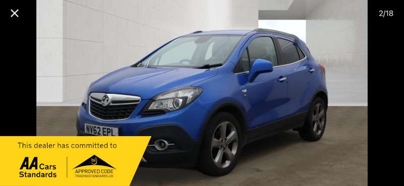 A 2012 VAUXHALL MOKKA SE 1.7 CDTI S/S 2WD A 2012 VAUXHALL MOKKA SE 1.7 CDTI S/S 2WD
