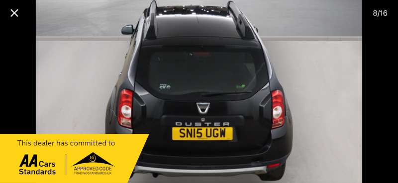 A 2015 DACIA DUSTER LAUREATE 1.5 DCI 2WD A 2015 DACIA DUSTER LAUREATE 1.5 DCI 2WD