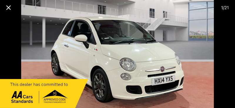 A 2014 FIAT 500 TWINAIR S 3DR A 2014 FIAT 500 TWINAIR S 3DR