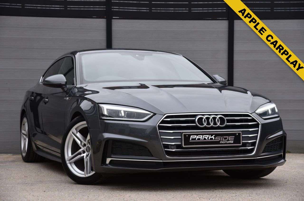 A 2018 AUDI A5 2.0 TFSI S line Sportback 5dr Petrol S Tronic Euro 6 (s/s) (190 ps) FSH | V A 2018 AUDI A5 2.0 TFSI S line Sportback 5dr Petrol S Tronic Euro 6 (s/s) (190 ps) FSH | V