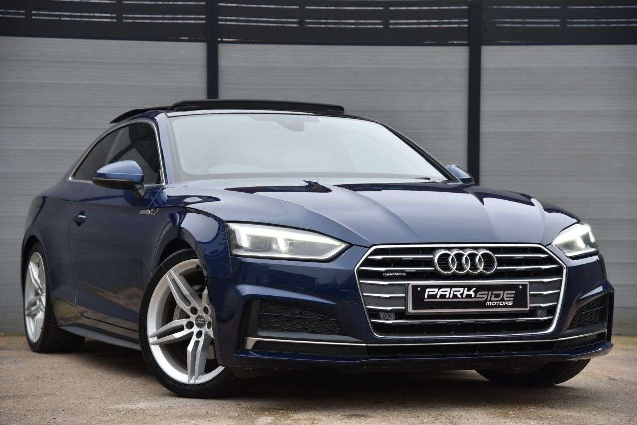 A 2017 AUDI A5 2.0 TDI S line Coupe 2dr Diesel S Tronic quattro Euro 6 (s/s) (190 ps) PARK A 2017 AUDI A5 2.0 TDI S line Coupe 2dr Diesel S Tronic quattro Euro 6 (s/s) (190 ps) PARK