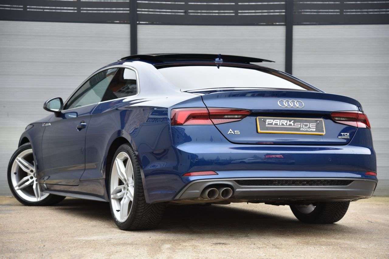 A 2017 AUDI A5 2.0 TDI S line Coupe 2dr Diesel S Tronic quattro Euro 6 (s/s) (190 ps) PARK A 2017 AUDI A5 2.0 TDI S line Coupe 2dr Diesel S Tronic quattro Euro 6 (s/s) (190 ps) PARK