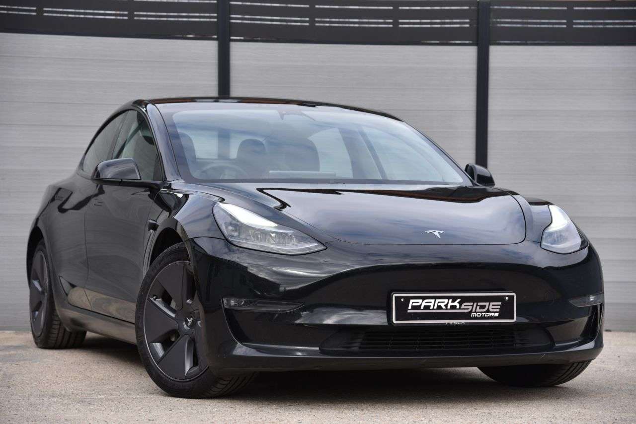 A 2023 TESLA MODEL 3 (Dual Motor) Long Range Saloon 4dr Electric Auto 4WDE (346 ps) BLACK LEATHE A 2023 TESLA MODEL 3 (Dual Motor) Long Range Saloon 4dr Electric Auto 4WDE (346 ps) BLACK LEATHE