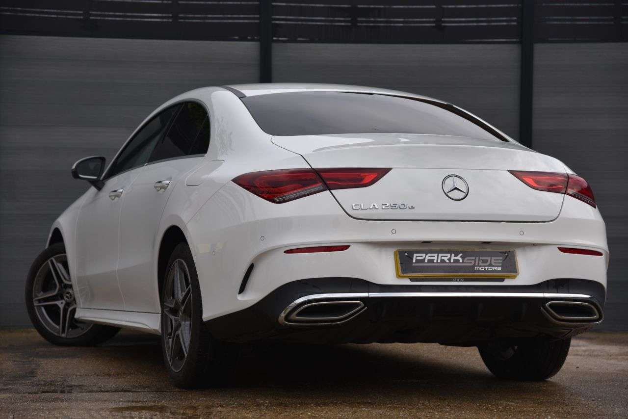 A 2021 MERCEDES-BENZ CLA 1.3 CLA250e 15.6kWh AMG Line (Premium) Coupe 4dr Petrol Plug-in Hybrid 8G-D A 2021 MERCEDES-BENZ CLA 1.3 CLA250e 15.6kWh AMG Line (Premium) Coupe 4dr Petrol Plug-in Hybrid 8G-D