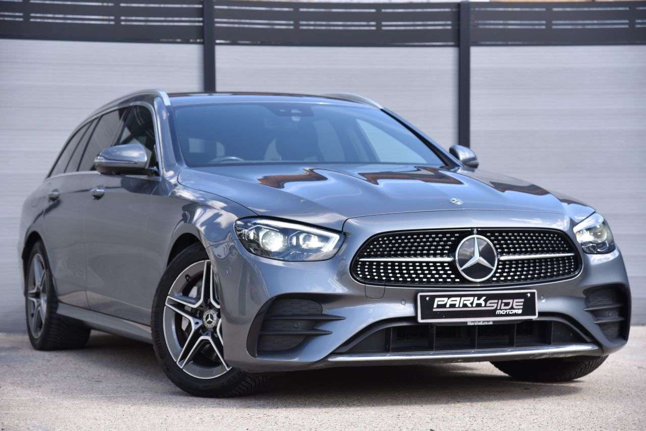 A 2021 MERCEDES-BENZ E CLASS 2.0 E300de 13.5kWh AMG Line (Premium) Estate 5dr Diesel Plug-in Hybrid G-Tr A 2021 MERCEDES-BENZ E CLASS 2.0 E300de 13.5kWh AMG Line (Premium) Estate 5dr Diesel Plug-in Hybrid G-Tr