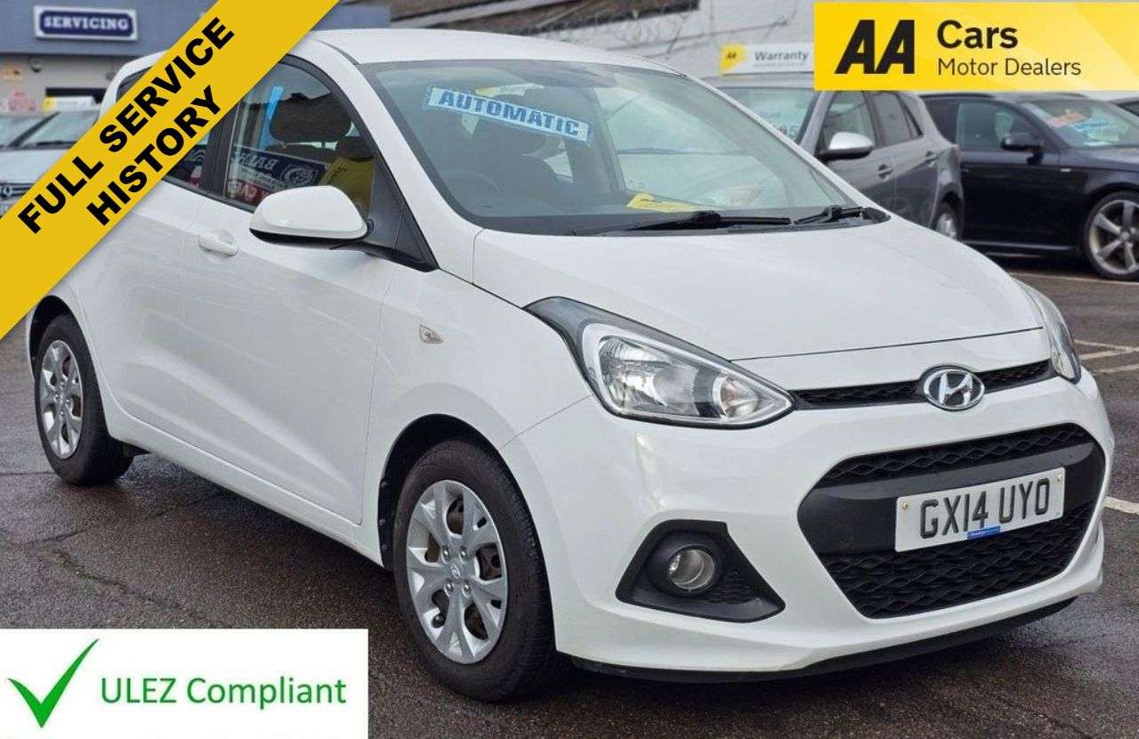 A 2014 HYUNDAI I10 AUTOMATIC 1.2 SE 5d 86 BHP MOT 13/03/2027 A 2014 HYUNDAI I10 AUTOMATIC 1.2 SE 5d 86 BHP MOT 13/03/2027