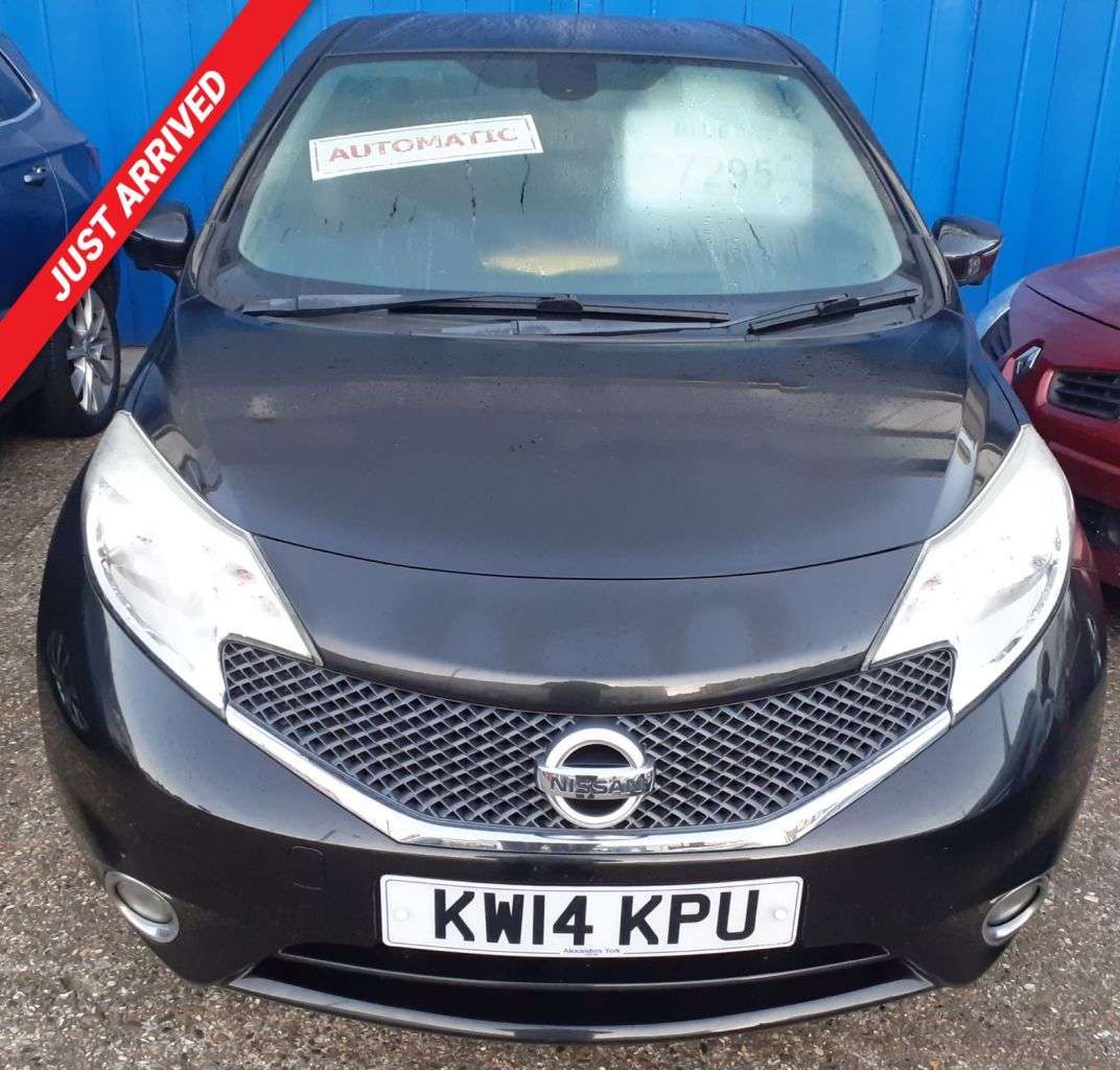 A 2014 NISSAN NOTE AUTOMATIC 1.2 DIG-S Tekna Hatchback 5dr Petrol CVT Euro 5 (s/s) (98 ps) HAL A 2014 NISSAN NOTE AUTOMATIC 1.2 DIG-S Tekna Hatchback 5dr Petrol CVT Euro 5 (s/s) (98 ps) HAL