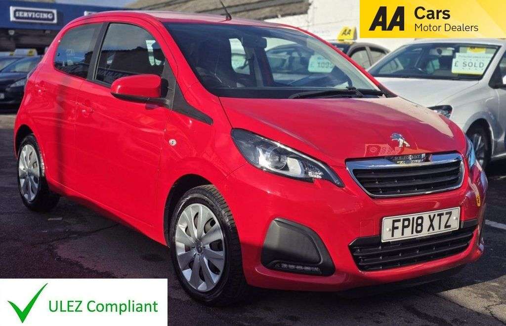 A 2018 PEUGEOT 108 1.0 Active Hatchback 5dr Petrol Manual Euro 6 (68 ps) CRUISE CONTROL,BLUETO A 2018 PEUGEOT 108 1.0 Active Hatchback 5dr Petrol Manual Euro 6 (68 ps) CRUISE CONTROL,BLUETO