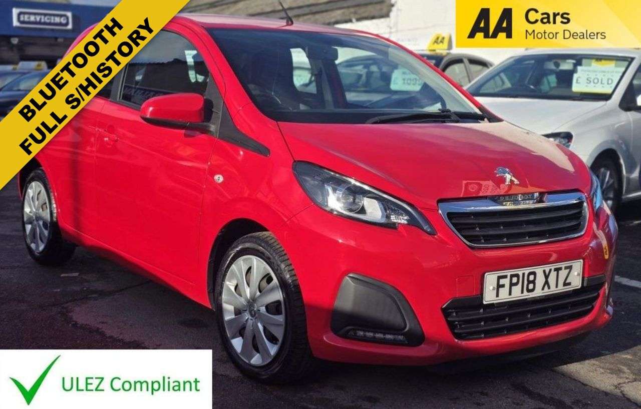 A 2018 PEUGEOT 108 1.0 Active Hatchback 5dr Petrol Manual Euro 6 (68 ps) CRUISE CONTROL,BLUETO A 2018 PEUGEOT 108 1.0 Active Hatchback 5dr Petrol Manual Euro 6 (68 ps) CRUISE CONTROL,BLUETO