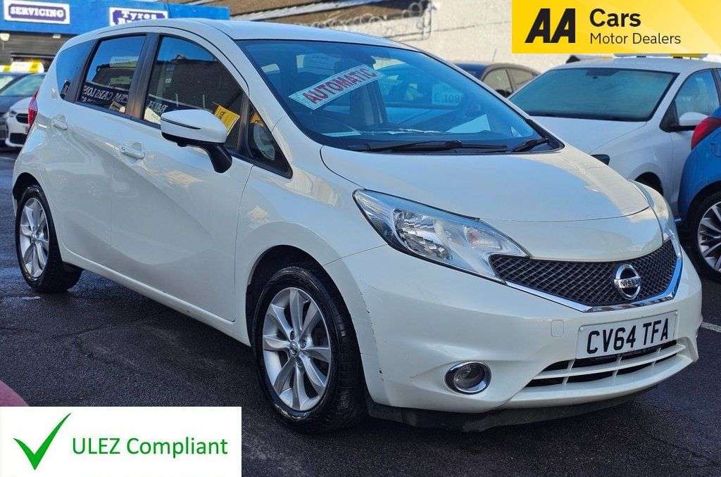 A 2014 NISSAN NOTE AUTOMATIC 1.2 DIG-S Tekna Hatchback 5dr Petrol CVT Euro 5 (s/s) (98 ps) 360 A 2014 NISSAN NOTE AUTOMATIC 1.2 DIG-S Tekna Hatchback 5dr Petrol CVT Euro 5 (s/s) (98 ps) 360