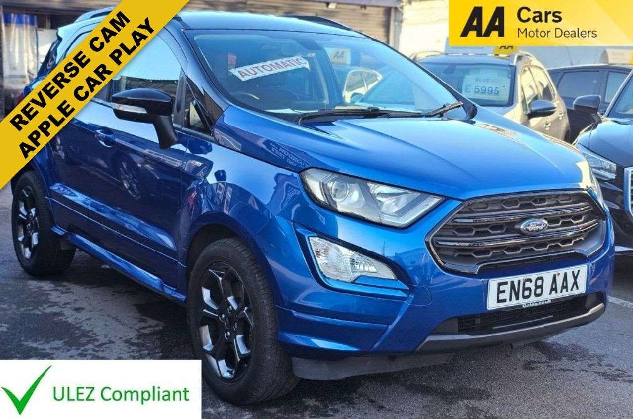 A 2018 FORD ECOSPORT AUTOMATIC 1.0T EcoBoost GPF ST-Line SUV 5dr Petrol Auto Euro 6 (s/s) (125 p A 2018 FORD ECOSPORT AUTOMATIC 1.0T EcoBoost GPF ST-Line SUV 5dr Petrol Auto Euro 6 (s/s) (125 p