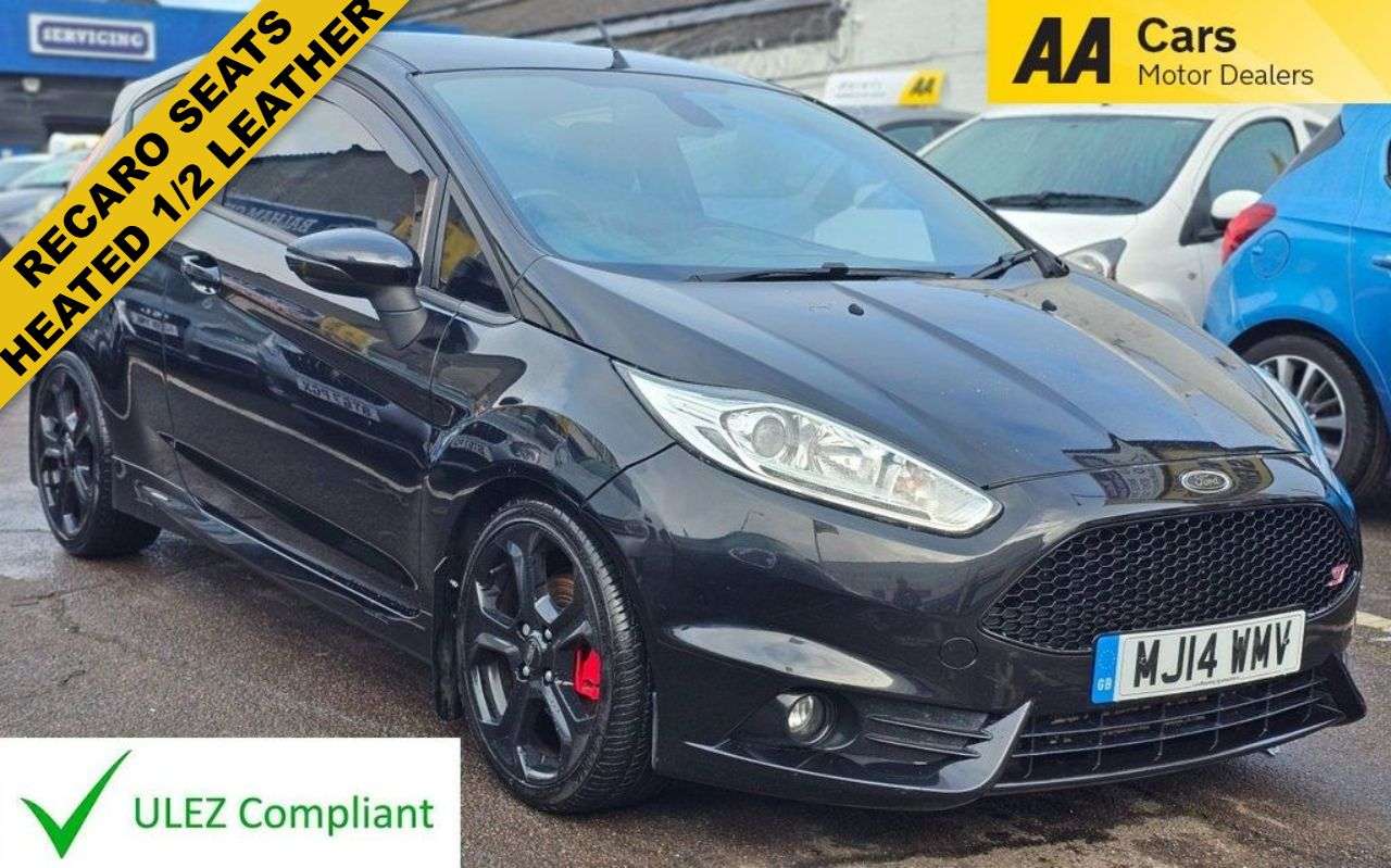 A 2014 FORD FIESTA 1.6T EcoBoost ST-3 Hatchback 3dr Petrol Manual Euro 5 (s/s) (182 ps) HEATED A 2014 FORD FIESTA 1.6T EcoBoost ST-3 Hatchback 3dr Petrol Manual Euro 5 (s/s) (182 ps) HEATED