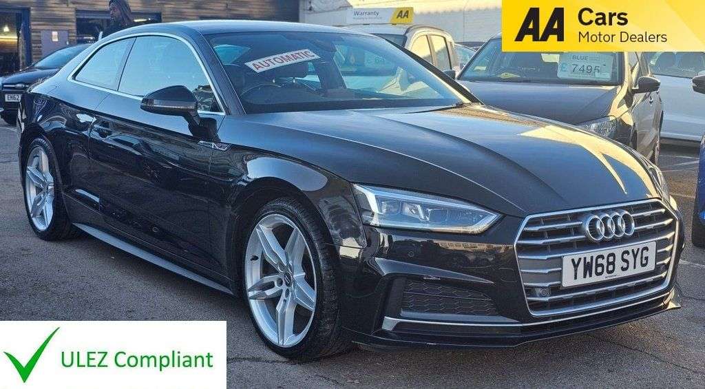 A 2019 AUDI A5 AUTOMATIC 2.0 TFSI 40 S line Coupe 2dr Petrol S Tronic Euro 6 (s/s) (190 ps A 2019 AUDI A5 AUTOMATIC 2.0 TFSI 40 S line Coupe 2dr Petrol S Tronic Euro 6 (s/s) (190 ps
