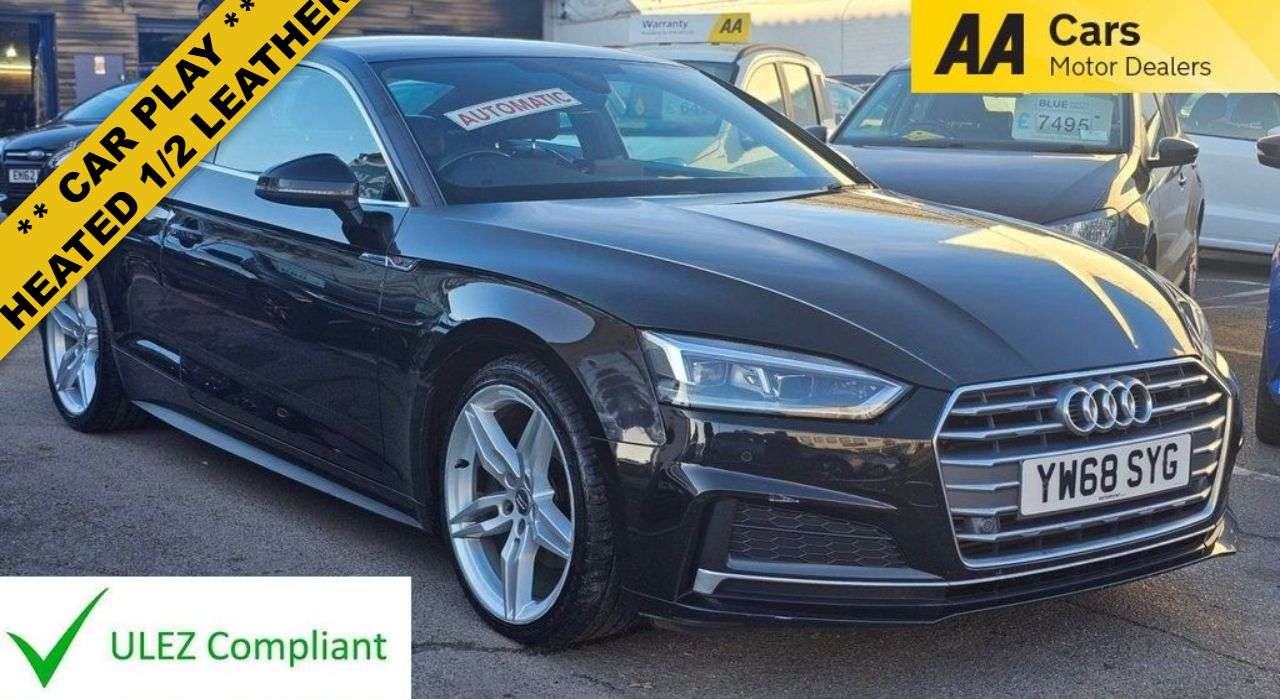 A 2019 AUDI A5 AUTOMATIC 2.0 TFSI 40 S line Coupe 2dr Petrol S Tronic Euro 6 (s/s) (190 ps A 2019 AUDI A5 AUTOMATIC 2.0 TFSI 40 S line Coupe 2dr Petrol S Tronic Euro 6 (s/s) (190 ps