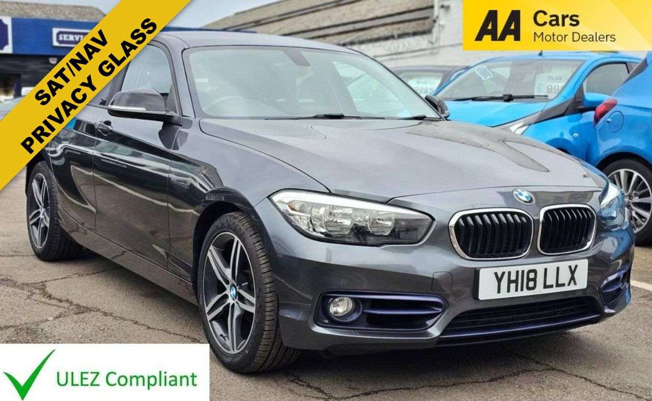 A 2018 BMW 1 SERIES 1.5 118i Sport Hatchback 5dr Petrol Auto Euro 6 (s/s) (136 ps) SAT/NAV,PRIV A 2018 BMW 1 SERIES 1.5 118i Sport Hatchback 5dr Petrol Auto Euro 6 (s/s) (136 ps) SAT/NAV,PRIV
