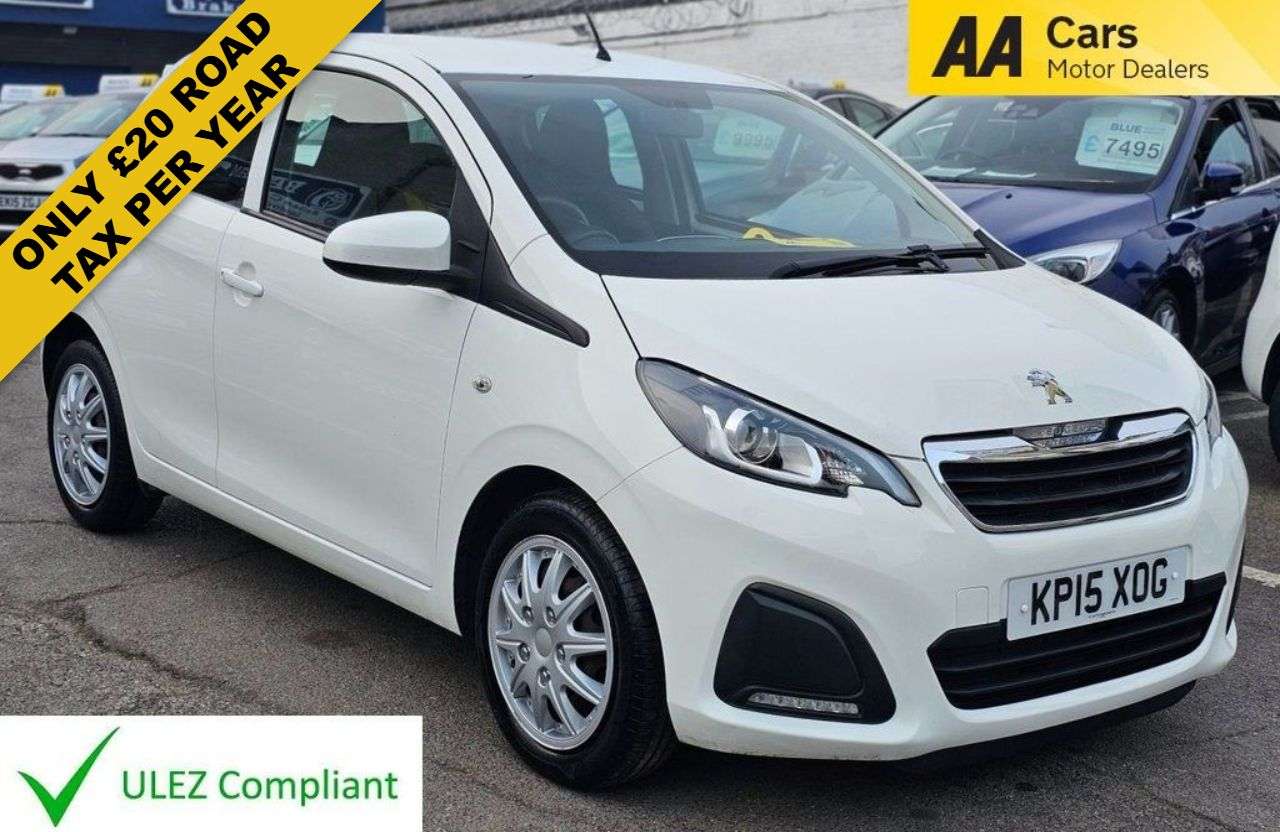 A 2015 PEUGEOT 108 1.0 VTi Active Hatchback 5dr Petrol Manual Euro 5 Euro 5 (68 ps) AIR CONDIT A 2015 PEUGEOT 108 1.0 VTi Active Hatchback 5dr Petrol Manual Euro 5 Euro 5 (68 ps) AIR CONDIT