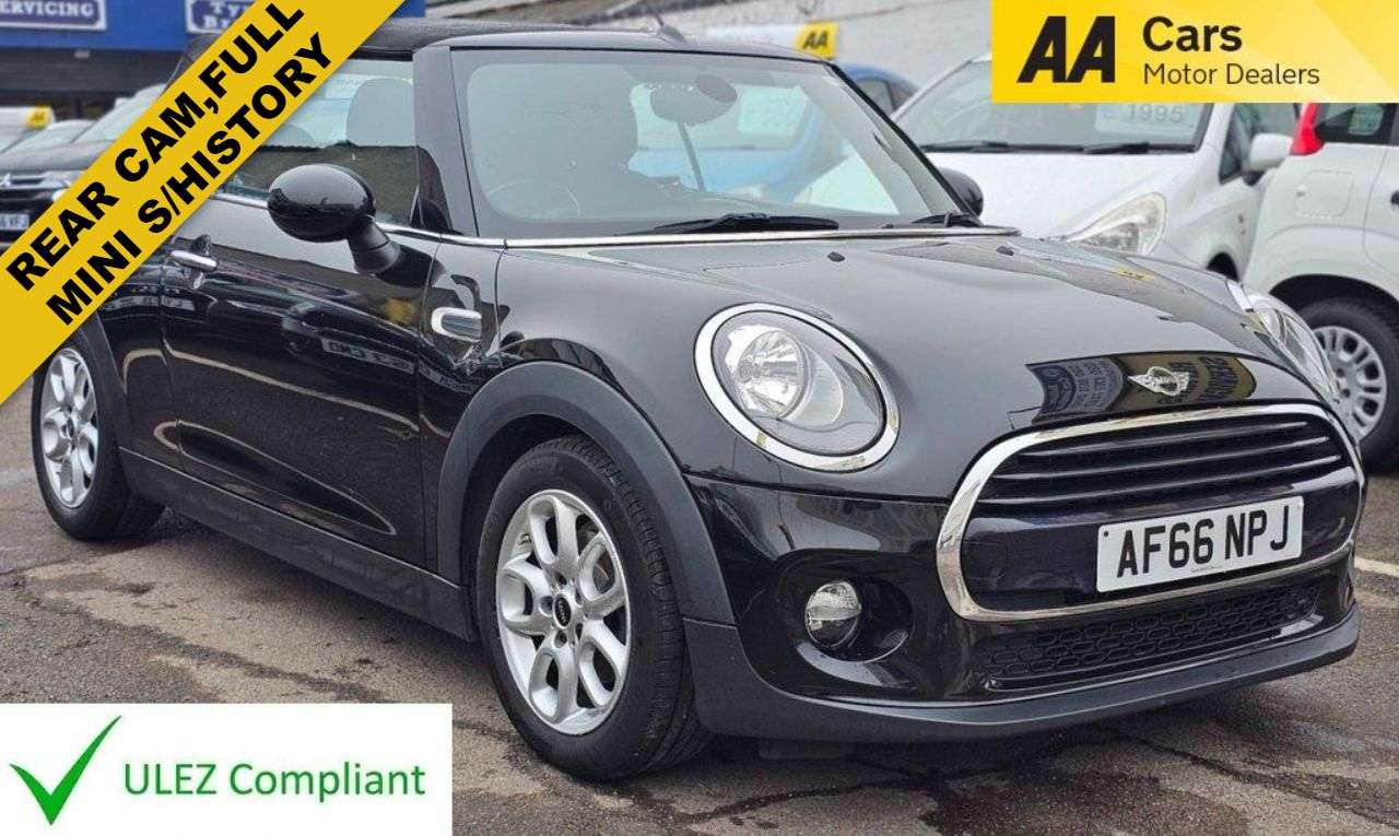 A 2016 MINI CONVERTIBLE AUTOMATIC 1.5 Cooper Convertible 2dr Petrol Auto Euro 6 (s/s) (136 ps) FULL A 2016 MINI CONVERTIBLE AUTOMATIC 1.5 Cooper Convertible 2dr Petrol Auto Euro 6 (s/s) (136 ps) FULL