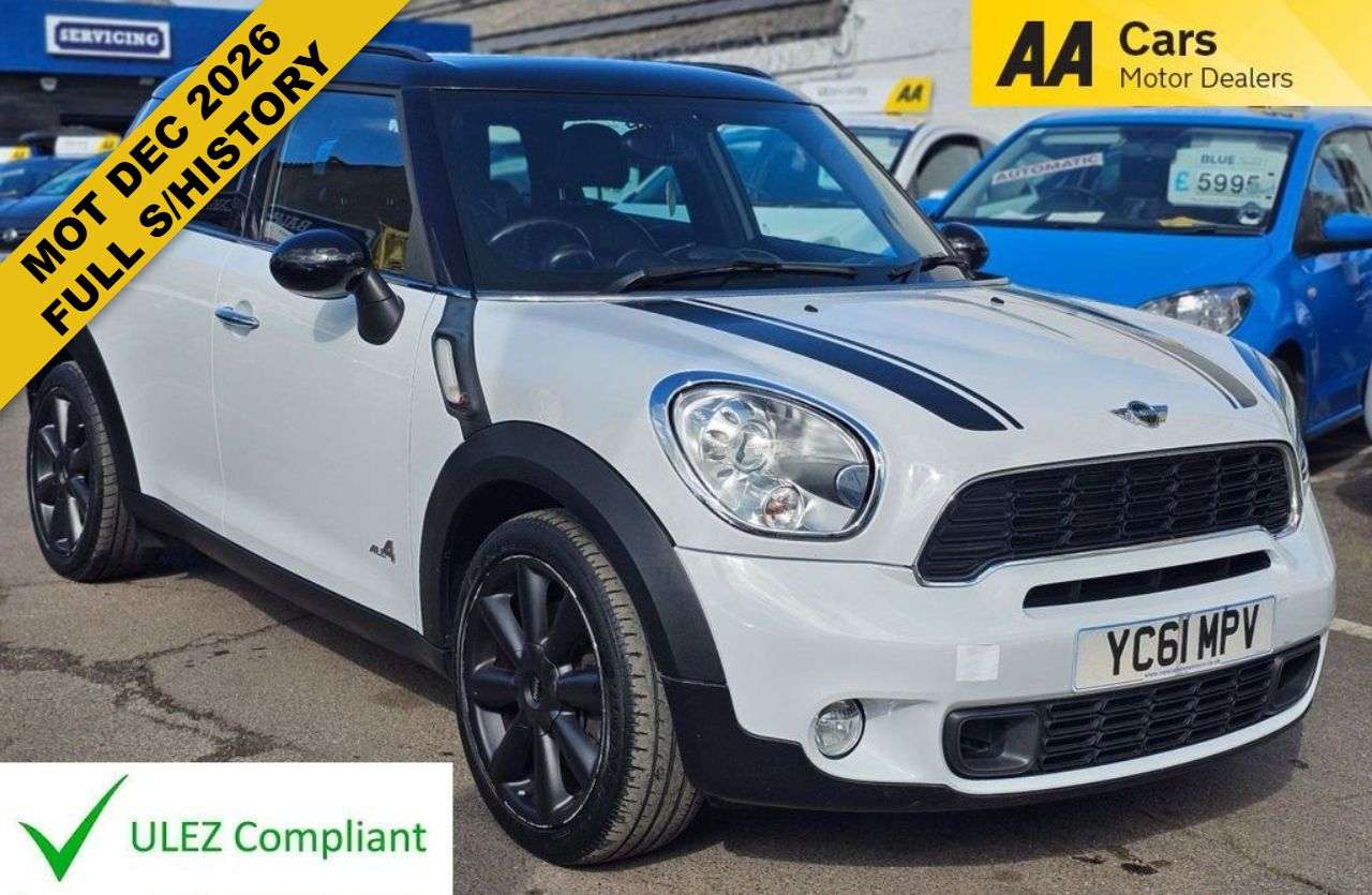 A 2011 MINI COUNTRYMAN 1.6 Cooper S SUV 5dr Petrol Manual ALL4 Euro 5 (s/s) (184 ps) FULL SERVICE A 2011 MINI COUNTRYMAN 1.6 Cooper S SUV 5dr Petrol Manual ALL4 Euro 5 (s/s) (184 ps) FULL SERVICE