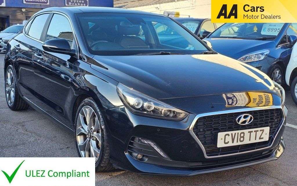 A 2018 HYUNDAI I30 AUTOMATIC 1.4 T-GDi Premium SE Fastback 5dr Petrol DCT Euro 6 (s/s) (140 ps A 2018 HYUNDAI I30 AUTOMATIC 1.4 T-GDi Premium SE Fastback 5dr Petrol DCT Euro 6 (s/s) (140 ps