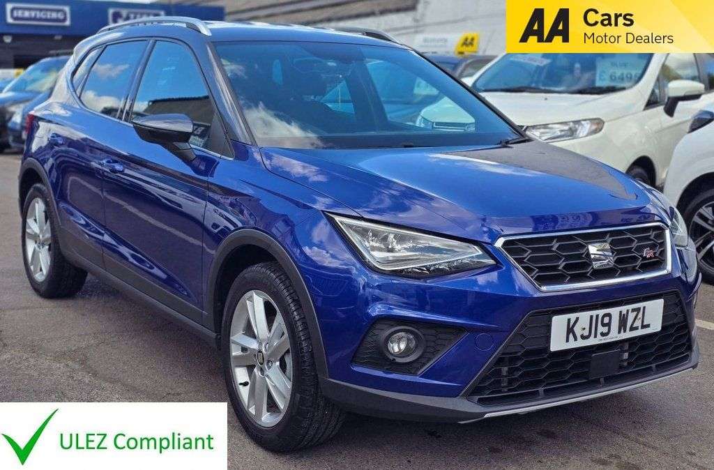 A 2019 SEAT ARONA 1.0 TSI AUTOMATIC GPF FR SUV 5dr Petrol DSG Euro 6 (s/s) (115 ps) MOT 23.03 A 2019 SEAT ARONA 1.0 TSI AUTOMATIC GPF FR SUV 5dr Petrol DSG Euro 6 (s/s) (115 ps) MOT 23.03