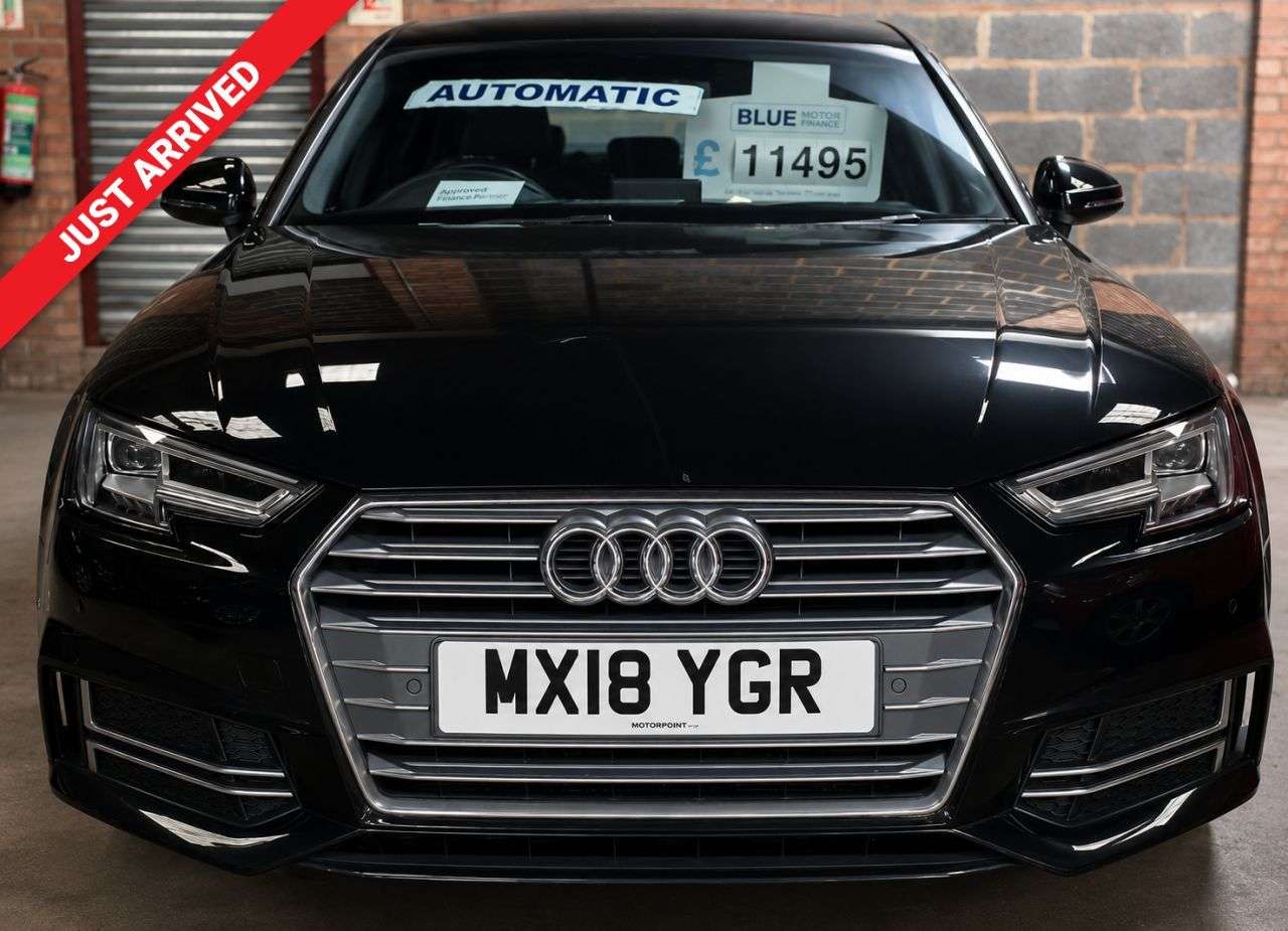 A 2018 AUDI A4 1.4 TFSI S line AUTOMATIC Saloon 4dr Petrol S Tronic Euro 6 (s/s) (150 ps) A 2018 AUDI A4 1.4 TFSI S line AUTOMATIC Saloon 4dr Petrol S Tronic Euro 6 (s/s) (150 ps)