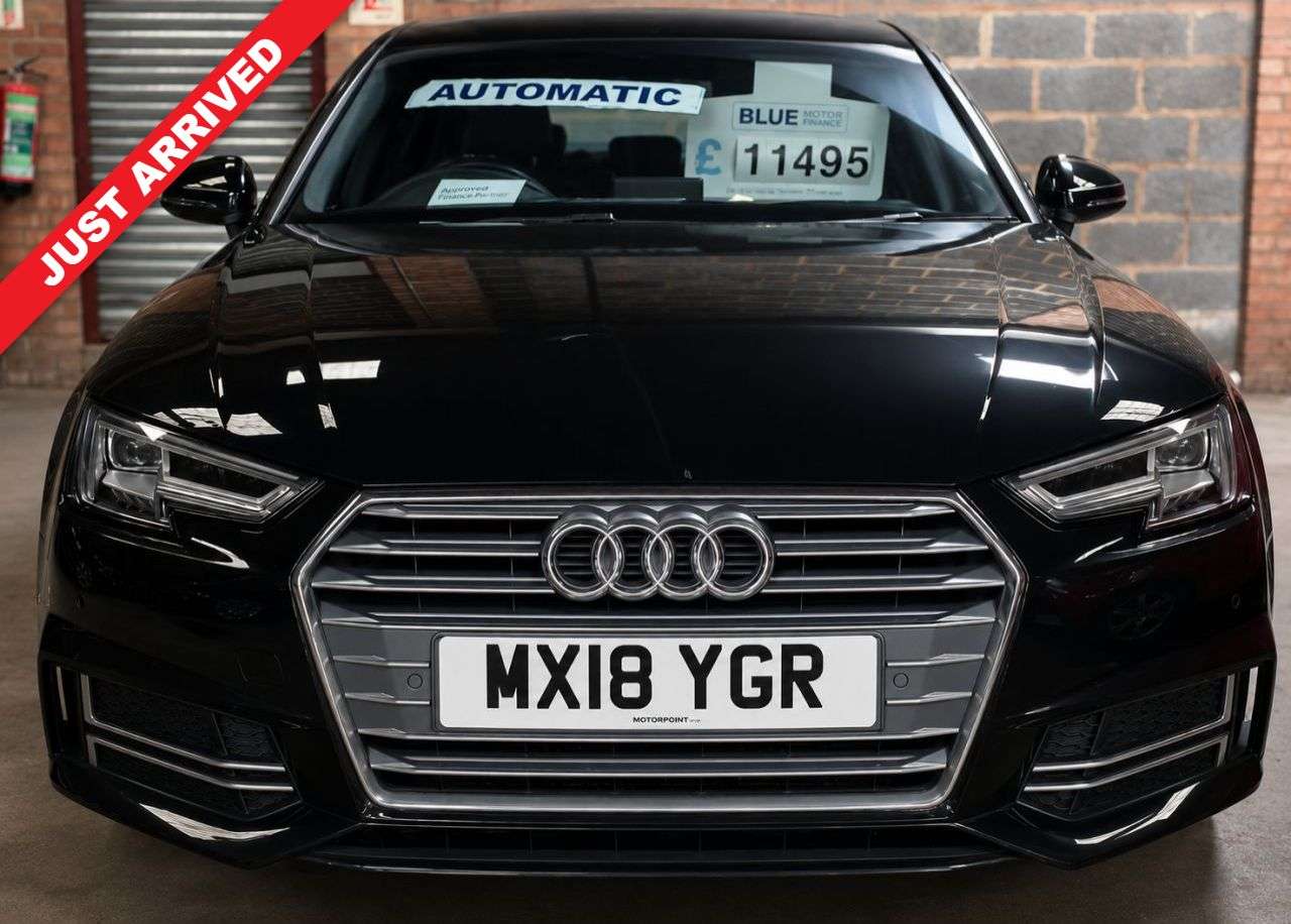 A 2018 AUDI A4 1.4 TFSI S line AUTOMATIC Saloon 4dr Petrol S Tronic Euro 6 (s/s) (150 ps) A 2018 AUDI A4 1.4 TFSI S line AUTOMATIC Saloon 4dr Petrol S Tronic Euro 6 (s/s) (150 ps)