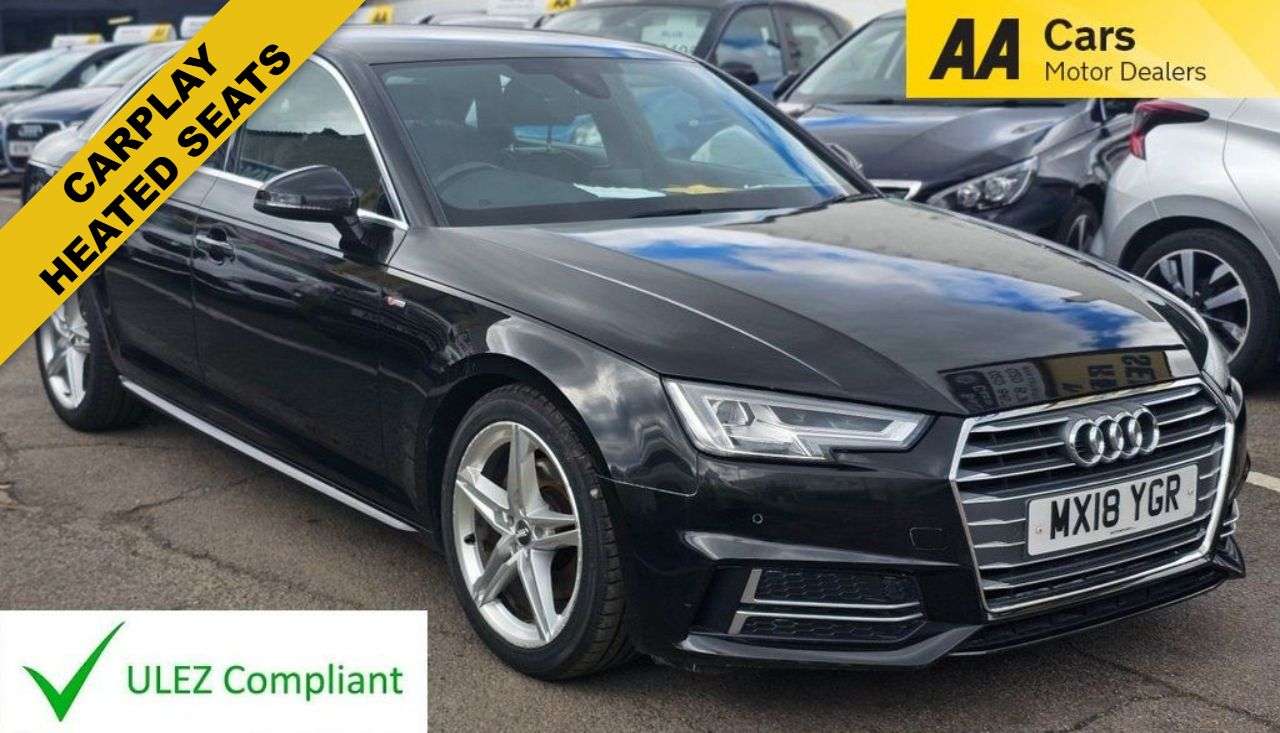 A 2018 AUDI A4 1.4 TFSI S line AUTOMATIC Saloon 4dr Petrol S Tronic Euro 6 (s/s) (150 ps) A 2018 AUDI A4 1.4 TFSI S line AUTOMATIC Saloon 4dr Petrol S Tronic Euro 6 (s/s) (150 ps)