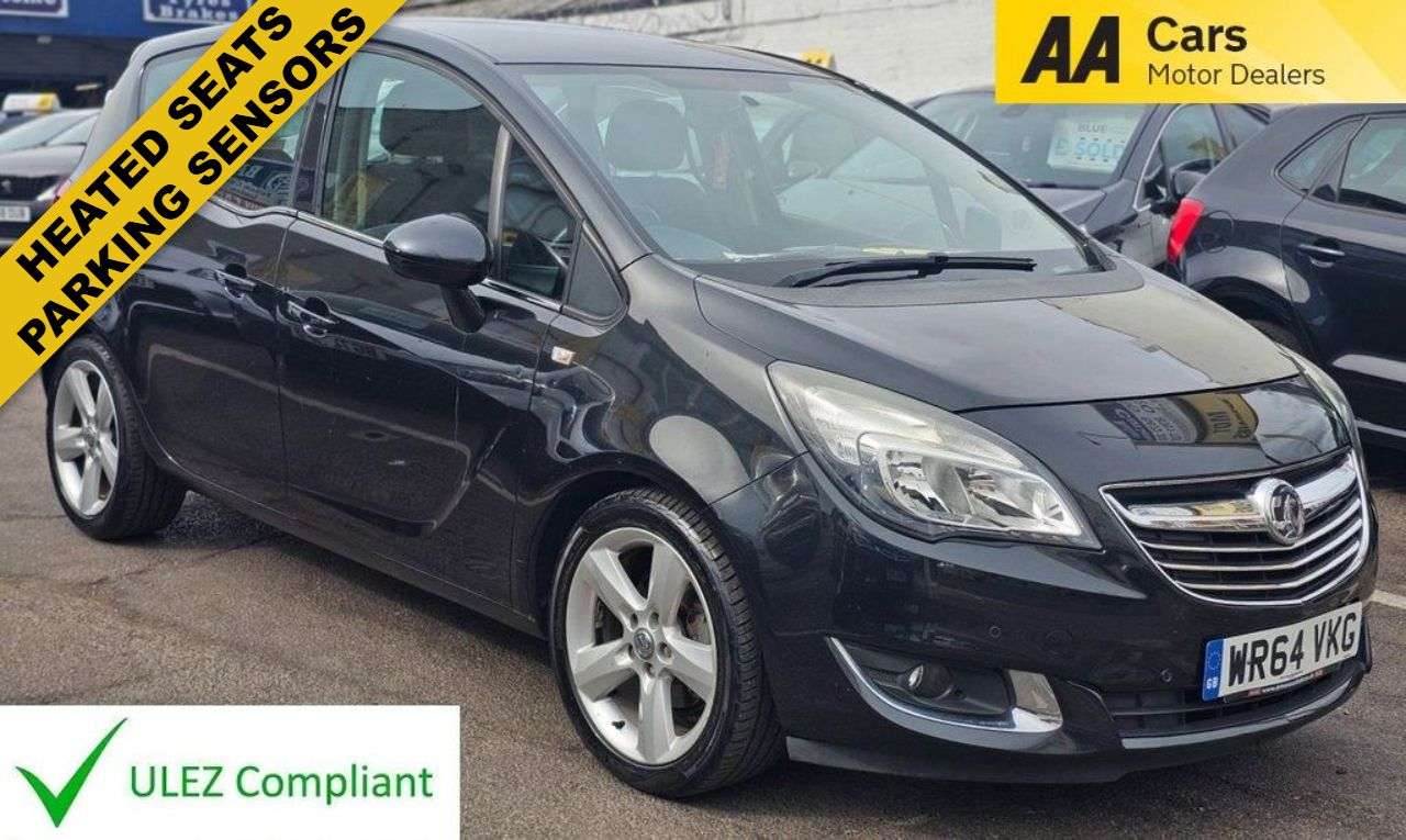 A 2014 VAUXHALL MERIVA 1.4i Tech Line MPV 5dr Petrol Manual Euro 6 (100 ps) FRONT AND REAR PARKING A 2014 VAUXHALL MERIVA 1.4i Tech Line MPV 5dr Petrol Manual Euro 6 (100 ps) FRONT AND REAR PARKING