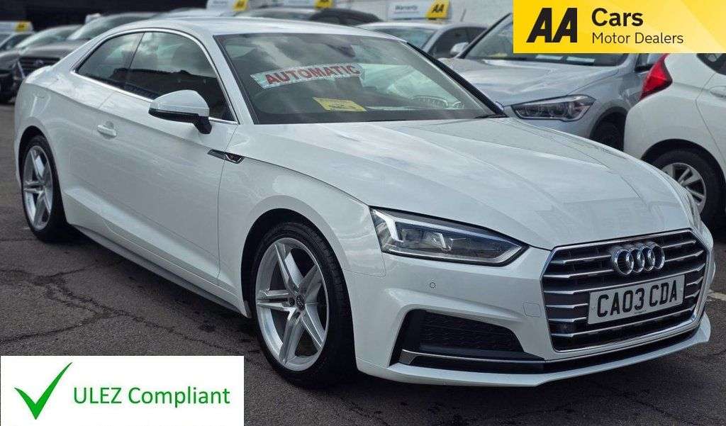 A 2018 AUDI A5 AUTOMATIC 1.4 TFSI S line Coupe 2dr Petrol S Tronic Euro 6 (s/s) (150 ps) F A 2018 AUDI A5 AUTOMATIC 1.4 TFSI S line Coupe 2dr Petrol S Tronic Euro 6 (s/s) (150 ps) F