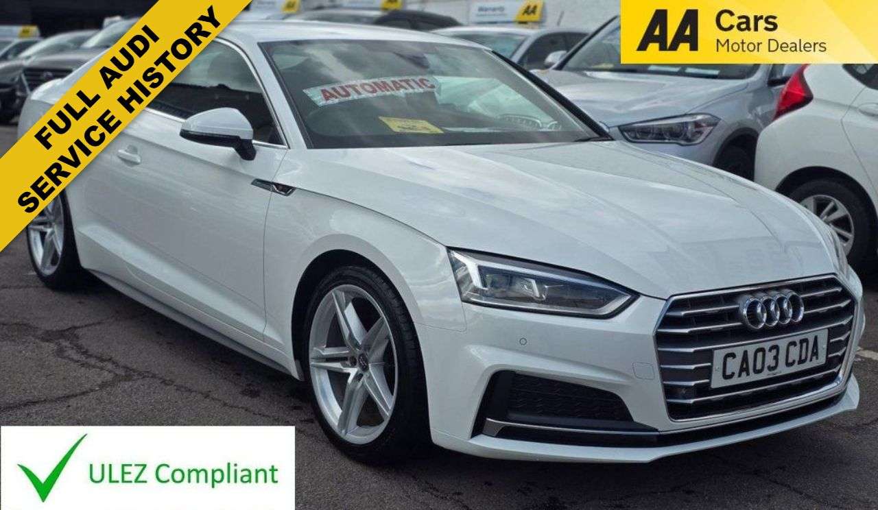 A 2018 AUDI A5 AUTOMATIC 1.4 TFSI S line Coupe 2dr Petrol S Tronic Euro 6 (s/s) (150 ps) F A 2018 AUDI A5 AUTOMATIC 1.4 TFSI S line Coupe 2dr Petrol S Tronic Euro 6 (s/s) (150 ps) F