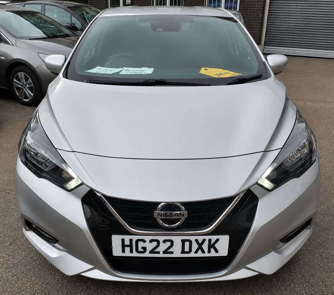 A 2022 NISSAN MICRA AUTOMATIC 1.0 IG-T Tekna Hatchback 5dr Petrol XTRON Euro 6 (s/s) (92 ps) ON A 2022 NISSAN MICRA AUTOMATIC 1.0 IG-T Tekna Hatchback 5dr Petrol XTRON Euro 6 (s/s) (92 ps) ON