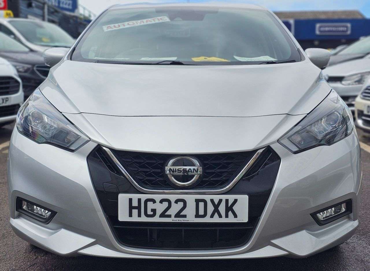 A 2022 NISSAN MICRA AUTOMATIC 1.0 IG-T Tekna Hatchback 5dr Petrol XTRON Euro 6 (s/s) (92 ps) ON A 2022 NISSAN MICRA AUTOMATIC 1.0 IG-T Tekna Hatchback 5dr Petrol XTRON Euro 6 (s/s) (92 ps) ON