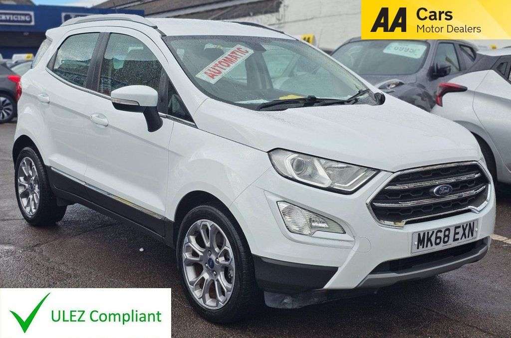 A 2018 FORD ECOSPORT AUTOMATIC 1.0T EcoBoost Titanium SUV 5dr Petrol Auto Euro 6 (s/s) (125 ps) A 2018 FORD ECOSPORT AUTOMATIC 1.0T EcoBoost Titanium SUV 5dr Petrol Auto Euro 6 (s/s) (125 ps)