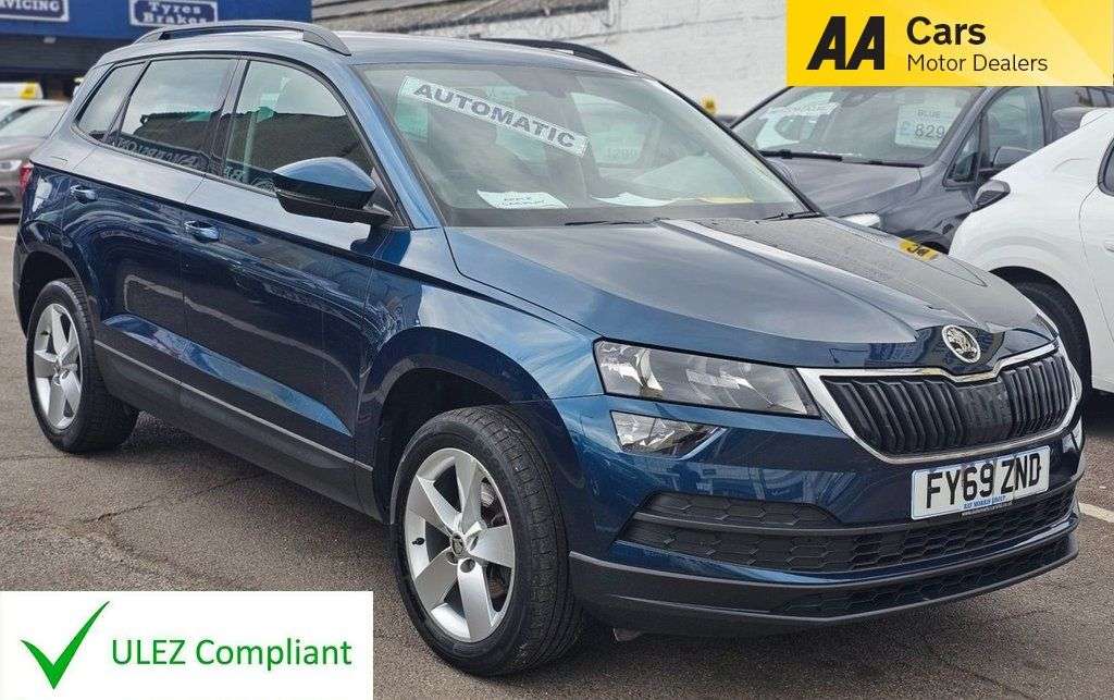 A 2019 SKODA KAROQ AUTOMATIC 1.5 TSI ACT SE SUV 5dr Petrol DSG Euro 6 (s/s) (150 ps) APPLE CAR A 2019 SKODA KAROQ AUTOMATIC 1.5 TSI ACT SE SUV 5dr Petrol DSG Euro 6 (s/s) (150 ps) APPLE CAR