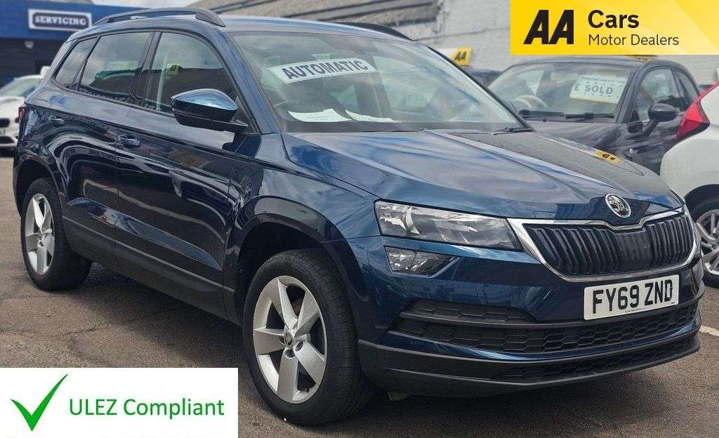 A 2019 SKODA KAROQ AUTOMATIC 1.5 TSI ACT SE SUV 5dr Petrol DSG Euro 6 (s/s) (150 ps) APPLE CAR A 2019 SKODA KAROQ AUTOMATIC 1.5 TSI ACT SE SUV 5dr Petrol DSG Euro 6 (s/s) (150 ps) APPLE CAR