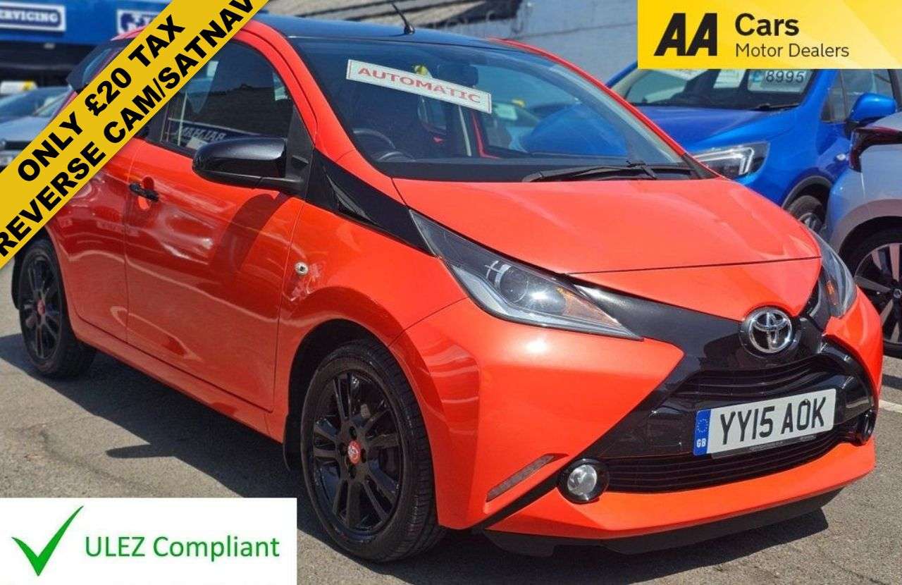 A 2015 TOYOTA AYGO AUTOMATIC 1.0 VVT-i x-cite Hatchback 5dr Petrol x-shift Euro 5 Euro 5 (68 p A 2015 TOYOTA AYGO AUTOMATIC 1.0 VVT-i x-cite Hatchback 5dr Petrol x-shift Euro 5 Euro 5 (68 p