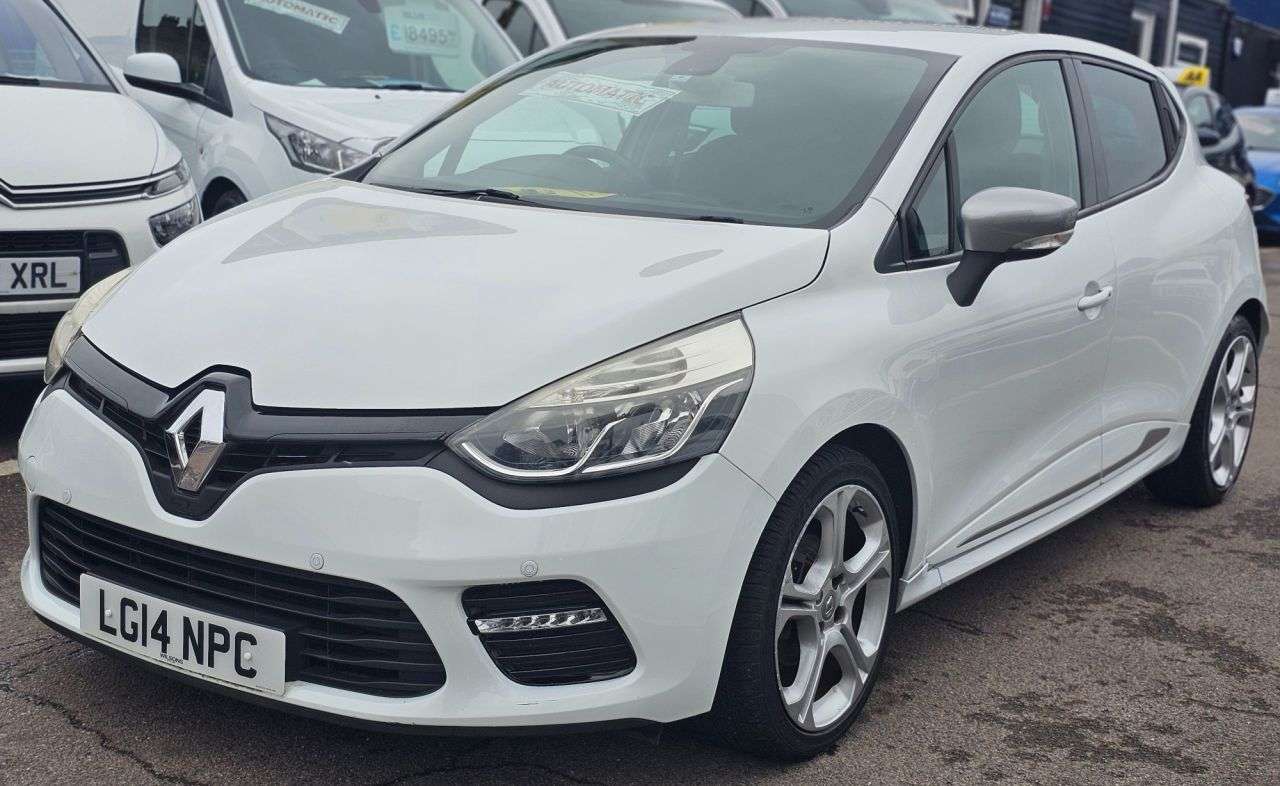 A 2014 RENAULT CLIO 1.2 TCe GT Line Hatchback 5dr Petrol EDC Euro 5 (120 ps) MOT,LOW MILEAGE,BL A 2014 RENAULT CLIO 1.2 TCe GT Line Hatchback 5dr Petrol EDC Euro 5 (120 ps) MOT,LOW MILEAGE,BL