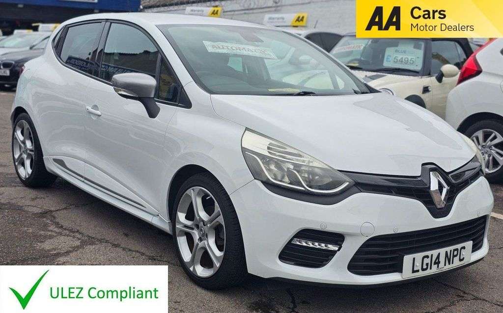 A 2014 RENAULT CLIO 1.2 TCe GT Line Hatchback 5dr Petrol EDC Euro 5 (120 ps) MOT,LOW MILEAGE,BL A 2014 RENAULT CLIO 1.2 TCe GT Line Hatchback 5dr Petrol EDC Euro 5 (120 ps) MOT,LOW MILEAGE,BL