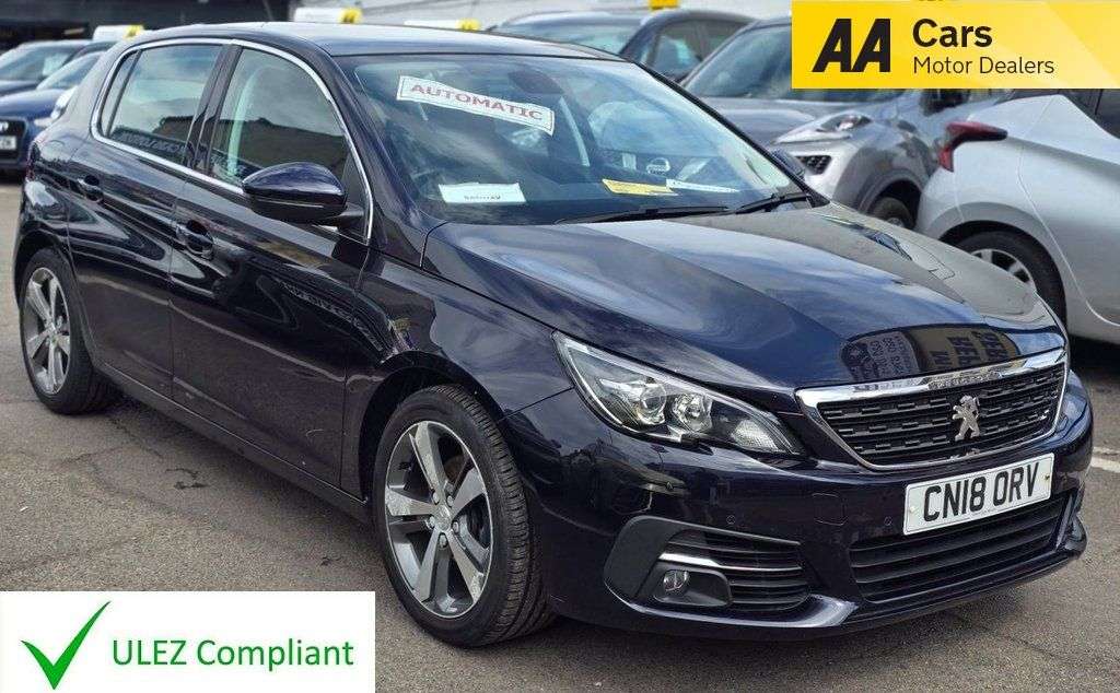 A 2018 PEUGEOT 308 1.2 PureTech Allure Hatchback 5dr Petrol EAT Euro 6 (s/s) (130 ps) CRUISE,U A 2018 PEUGEOT 308 1.2 PureTech Allure Hatchback 5dr Petrol EAT Euro 6 (s/s) (130 ps) CRUISE,U