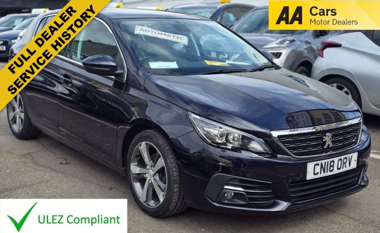 A 2018 PEUGEOT 308 1.2 PureTech Allure Hatchback 5dr Petrol EAT Euro 6 (s/s) (130 ps) CRUISE,U A 2018 PEUGEOT 308 1.2 PureTech Allure Hatchback 5dr Petrol EAT Euro 6 (s/s) (130 ps) CRUISE,U