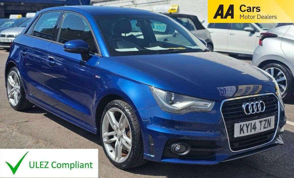A 2014 AUDI A1 1.4 TFSI CoD S line Sportback 5dr Petrol Manual Euro 5 (s/s) (140 ps) MOT 1 A 2014 AUDI A1 1.4 TFSI CoD S line Sportback 5dr Petrol Manual Euro 5 (s/s) (140 ps) MOT 1