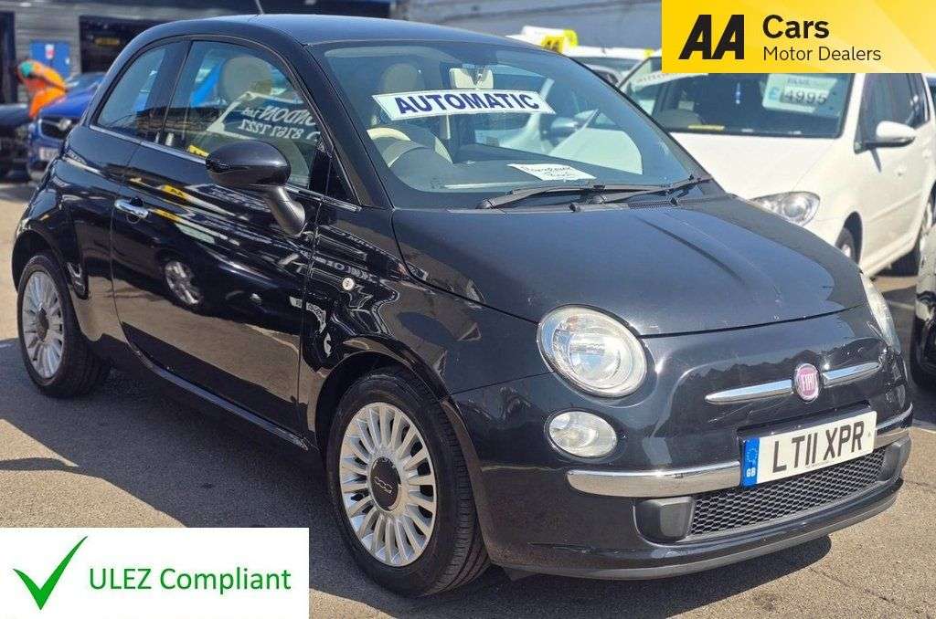A 2011 FIAT 500 AUTOMATIC 0.9 TwinAir Lounge Hatchback 3dr Petrol Dualogic Euro 5 (s/s) (85 A 2011 FIAT 500 AUTOMATIC 0.9 TwinAir Lounge Hatchback 3dr Petrol Dualogic Euro 5 (s/s) (85