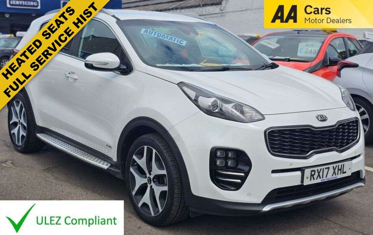 A 2017 KIA SPORTAGE 1.6 AUTOMATIC T-GDi GT-Line SUV 5dr Petrol DCT AWD Euro 6 (174 bhp) HALF LE A 2017 KIA SPORTAGE 1.6 AUTOMATIC T-GDi GT-Line SUV 5dr Petrol DCT AWD Euro 6 (174 bhp) HALF LE