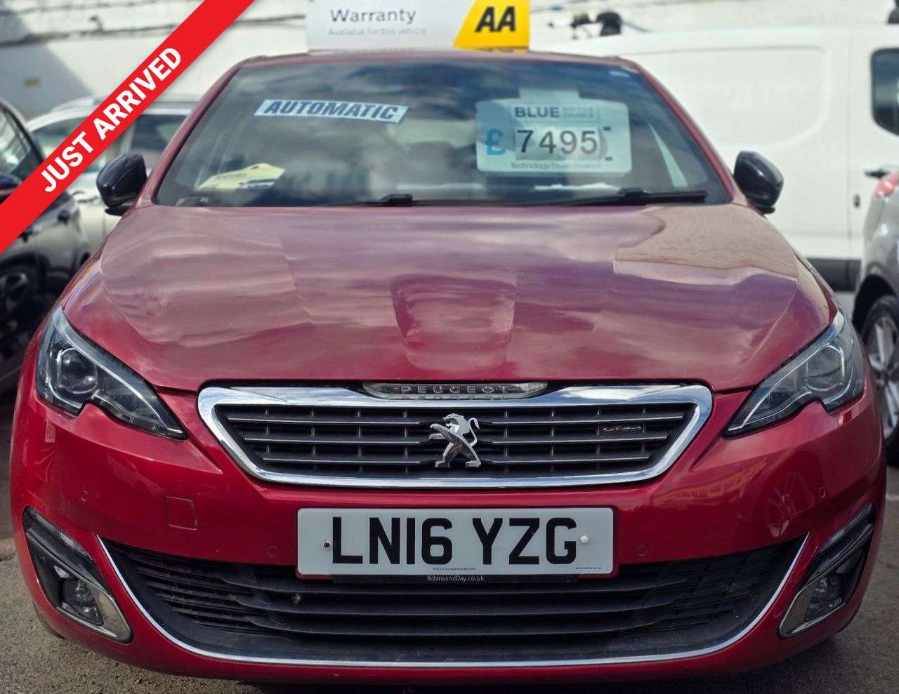A 2016 PEUGEOT 308 1.2AUTOMATIC PureTech GT Line Hatchback 5dr Petrol EAT Euro 6 (s/s) (130 ps A 2016 PEUGEOT 308 1.2AUTOMATIC PureTech GT Line Hatchback 5dr Petrol EAT Euro 6 (s/s) (130 ps