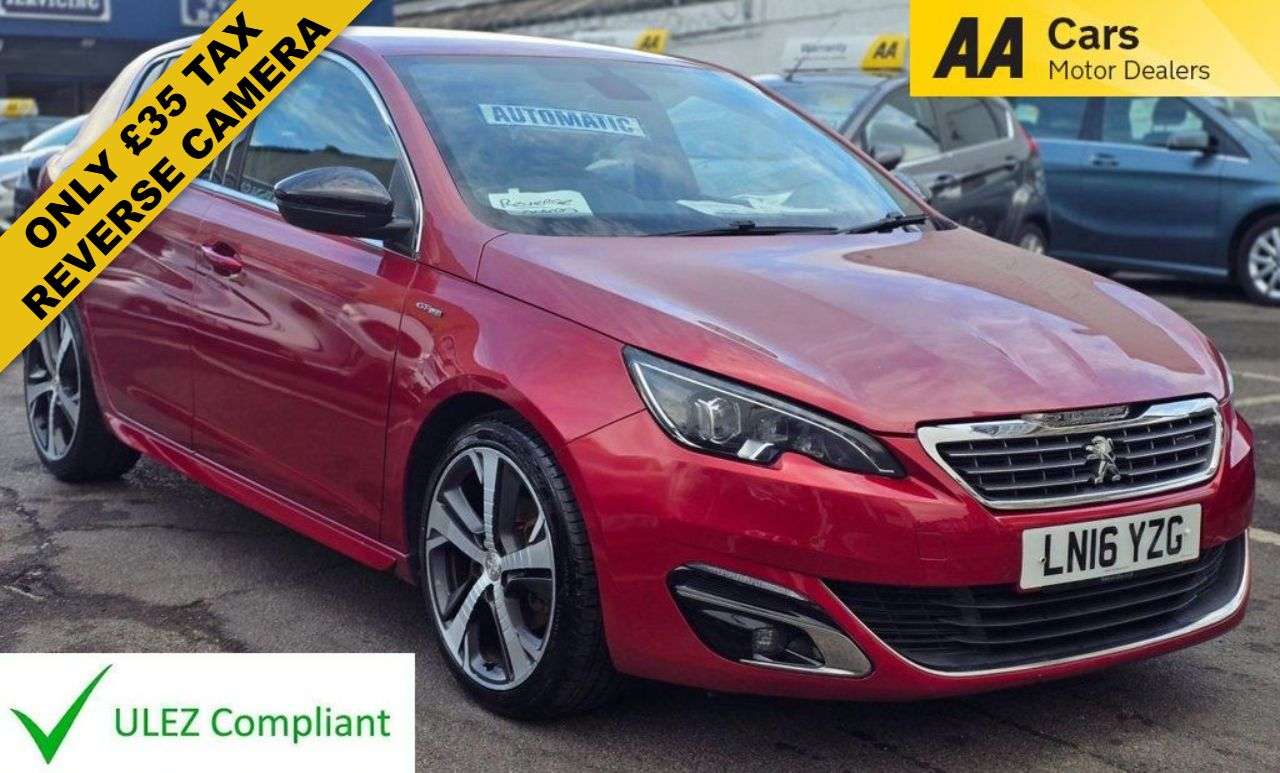 A 2016 PEUGEOT 308 1.2AUTOMATIC PureTech GT Line Hatchback 5dr Petrol EAT Euro 6 (s/s) (130 ps A 2016 PEUGEOT 308 1.2AUTOMATIC PureTech GT Line Hatchback 5dr Petrol EAT Euro 6 (s/s) (130 ps