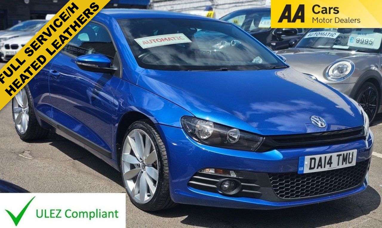 A 2014 VOLKSWAGEN SCIROCCO 2.0 AUTOMATIC TSI GT Hatchback 3dr Petrol DSG Euro 5 (Leather, Nav) (210 ps A 2014 VOLKSWAGEN SCIROCCO 2.0 AUTOMATIC TSI GT Hatchback 3dr Petrol DSG Euro 5 (Leather, Nav) (210 ps