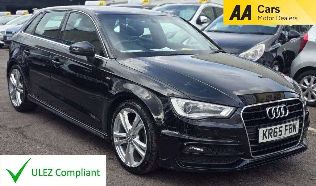 A 2015 AUDI A3 1.4 TFSI CoD S line Sportback 5dr Petrol Manual Euro 6 (s/s) (Nav) (150 ps) A 2015 AUDI A3 1.4 TFSI CoD S line Sportback 5dr Petrol Manual Euro 6 (s/s) (Nav) (150 ps)