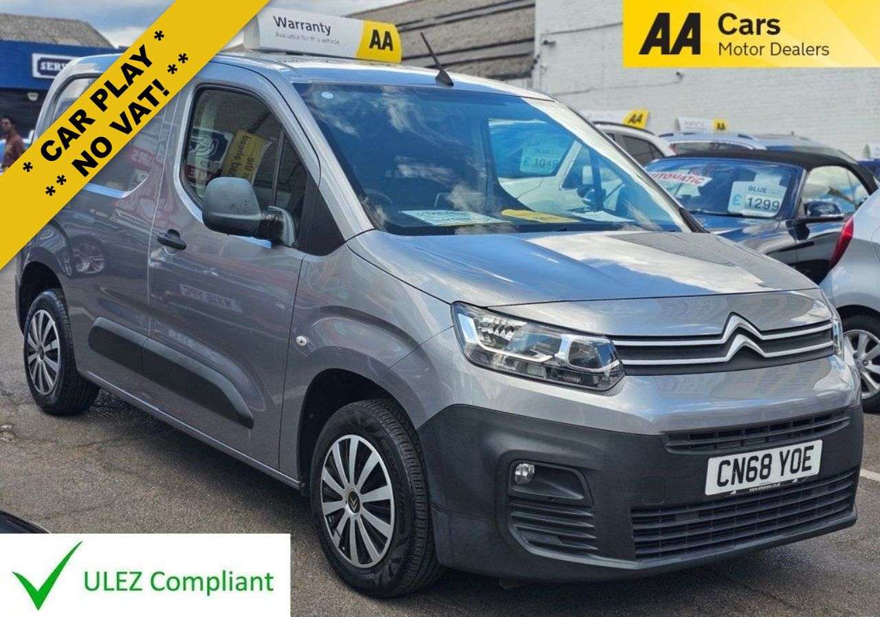 A 2019 CITROEN BERLINGO 1.6 BlueHDi 650 Enterprise M Panel Van 5dr Diesel Manual SWB Euro 6 (75 ps) A 2019 CITROEN BERLINGO 1.6 BlueHDi 650 Enterprise M Panel Van 5dr Diesel Manual SWB Euro 6 (75 ps)