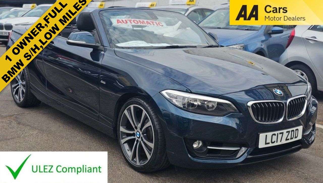 A 2017 BMW 2 SERIES AUTOMATIC 1.5 218i Sport Convertible 2dr Petrol Euro 6 (s/s) (136 ps) ONE O A 2017 BMW 2 SERIES AUTOMATIC 1.5 218i Sport Convertible 2dr Petrol Euro 6 (s/s) (136 ps) ONE O