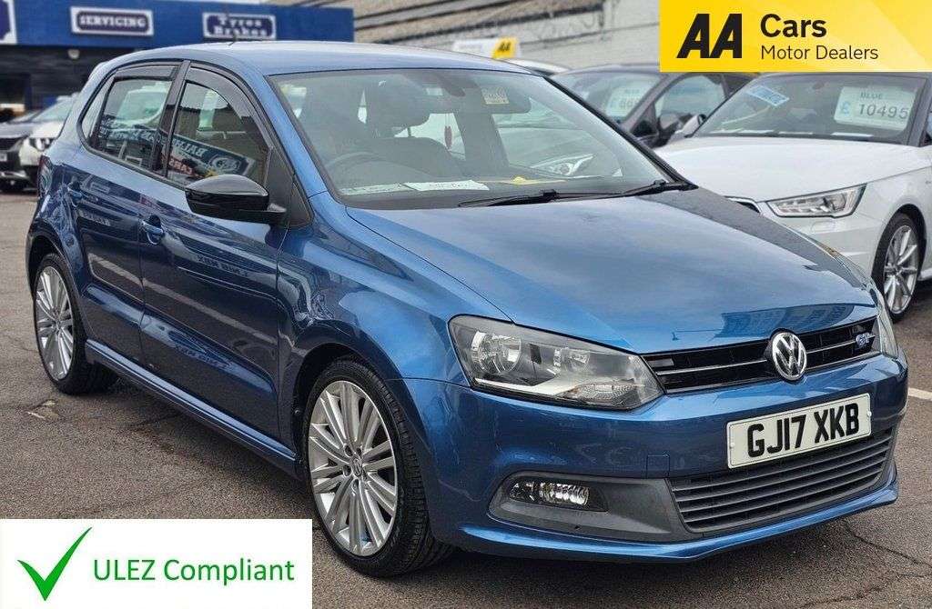 A 2017 VOLKSWAGEN POLO 1.4 TSI BlueMotion Tech ACT BlueGT Hatchback 5dr Petrol Manual Euro 6 (s/s) A 2017 VOLKSWAGEN POLO 1.4 TSI BlueMotion Tech ACT BlueGT Hatchback 5dr Petrol Manual Euro 6 (s/s)